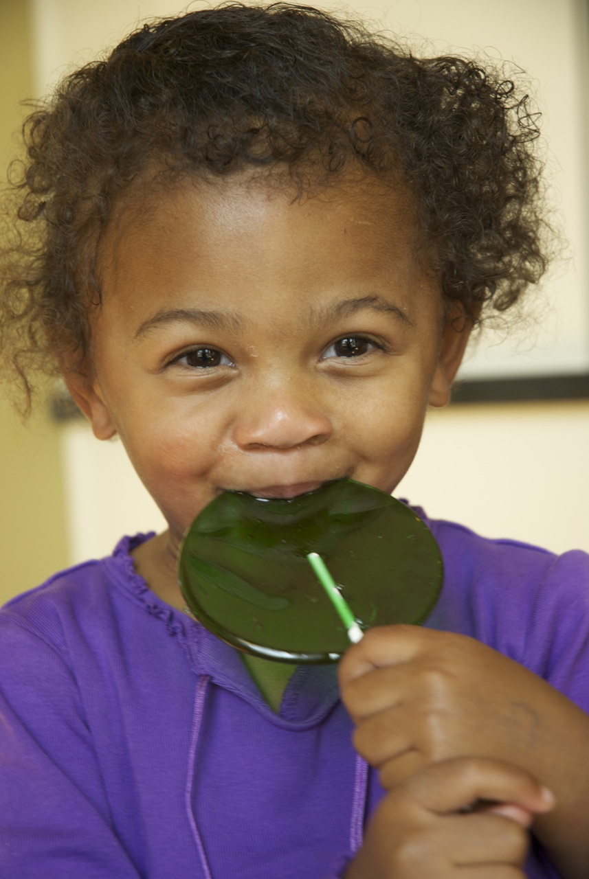 Sour Apple Lollipops