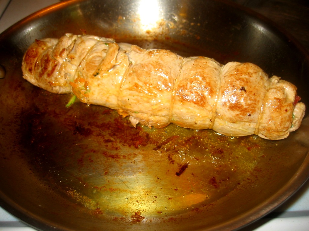 SpicySweet Roasted Pepper Sauce & Stuffed Pork Tenderloin Recipe on Food52