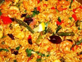 Paella with a Moroccan Twist