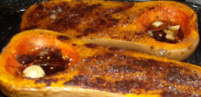 chocolate chili roasted butternut squash soup