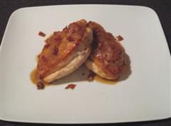 Pan Roasted Chicken Breast with Dijon Sauce and Crispy Pancetta