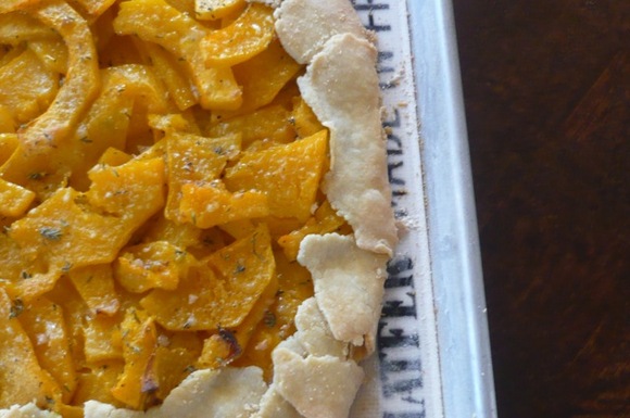 Butternut Squash and Roasted Garlic Galette