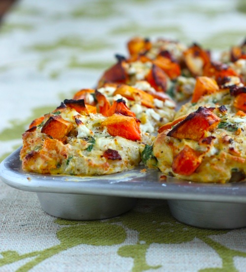 Cheesy Savory Butternut Squash Muffins