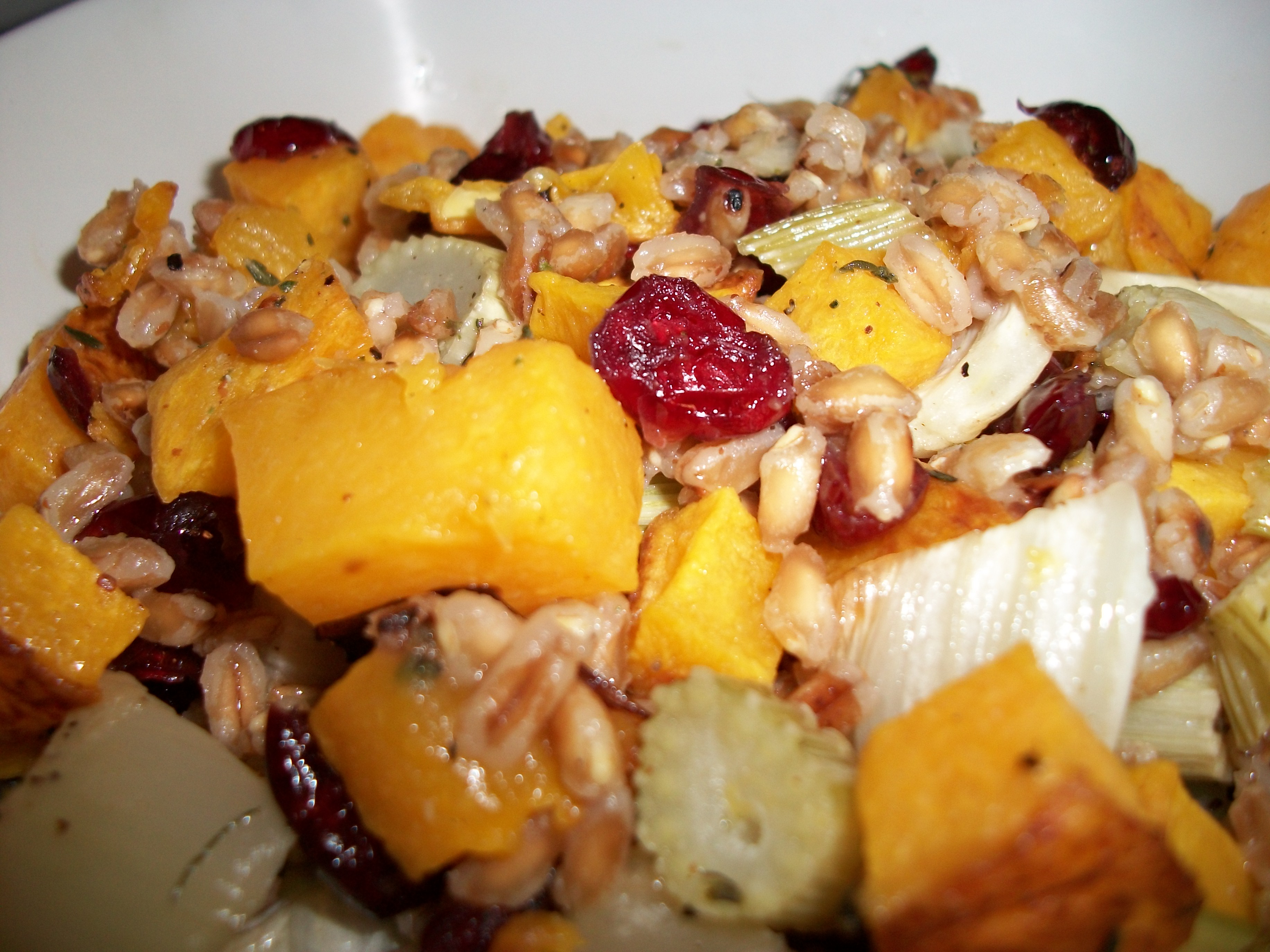 Roasted Butternut Squash, Fennel, and Farro Salad