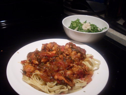 Lobster Pasta Greek Style "Astakomakaronada"