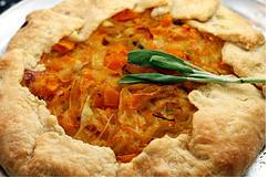 Butternut Squash and Caramelized Onion Galette