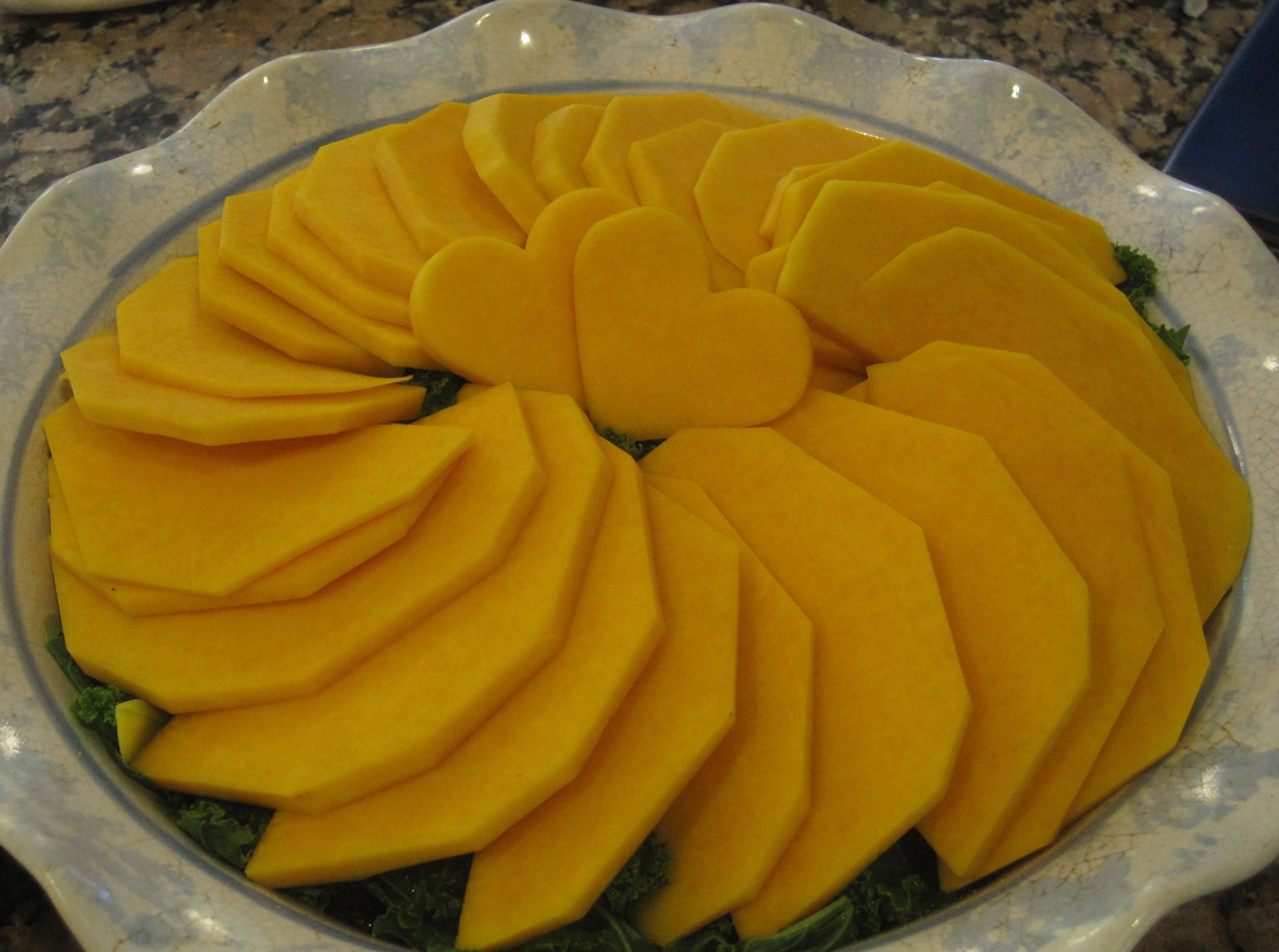 Butternut Squash Tian with Spinach and Mushrooms