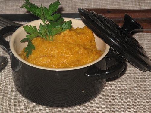 Cumin-scented puree of  Autumn 'oranges' 