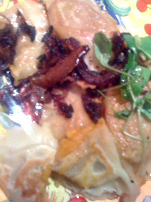 Butternut Squash Perogies with Caramelized Red Onion & Apple