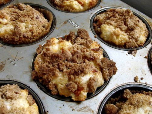 Butternut Squash, Ricotta & Bacon Streusel Topped Muffins