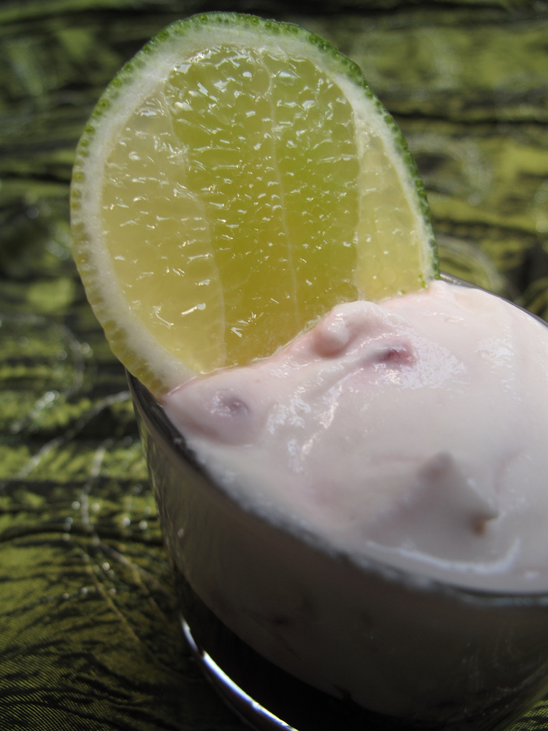 Blackberry cream & jelly verrines
