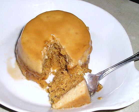 Impossible Pumpkin Chai Flan Cake