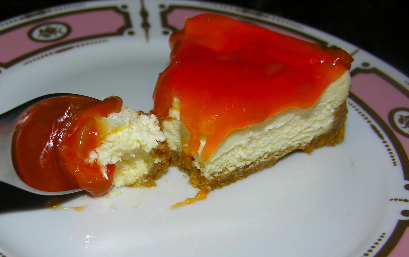 Pumpkin glory with lemon zest cheesecake