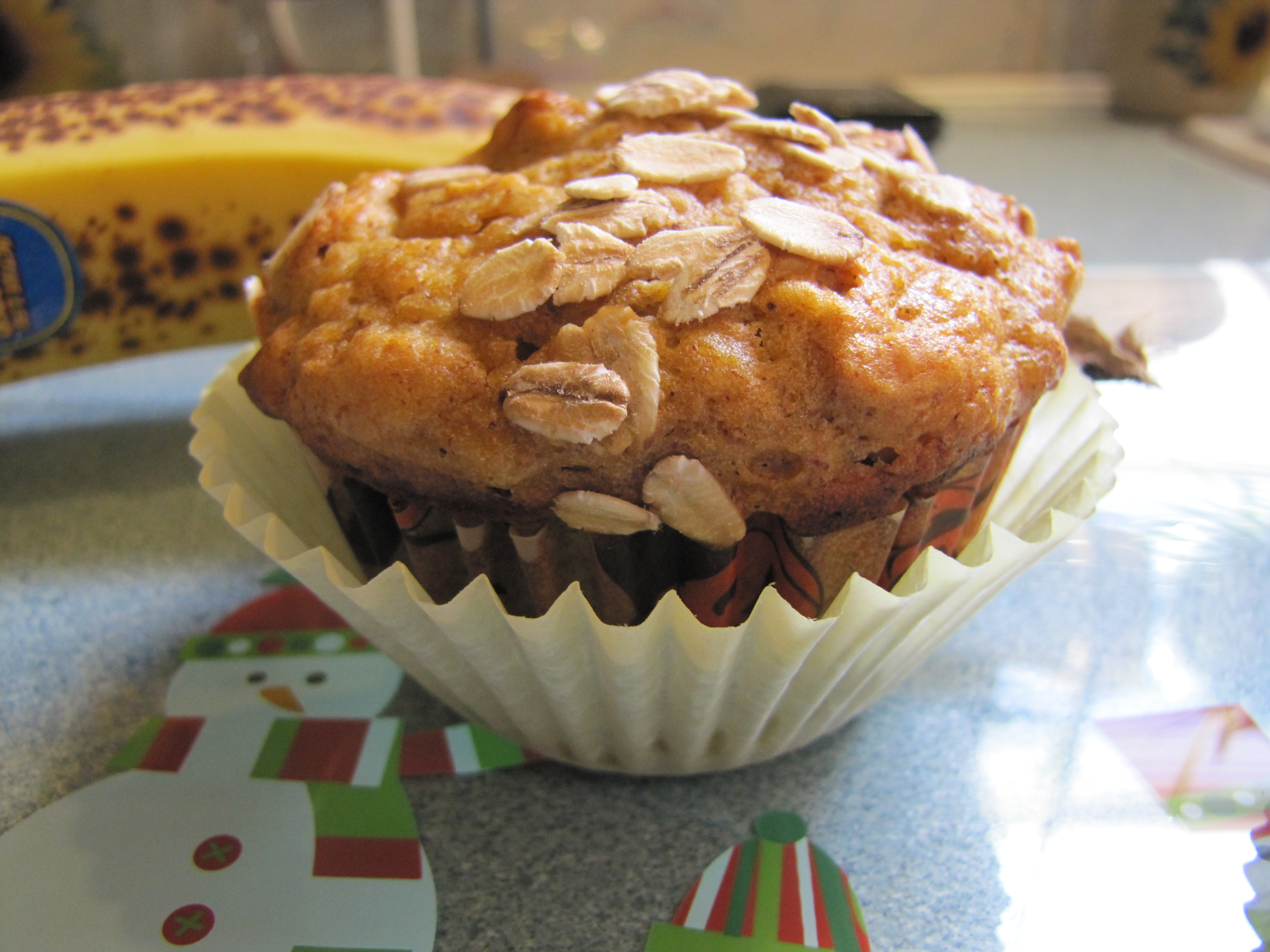 Pumpkin/Banana Oatmeal Muffins