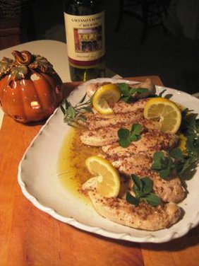 Maggie's Chicken Tenders with Savory Mustard Glaze