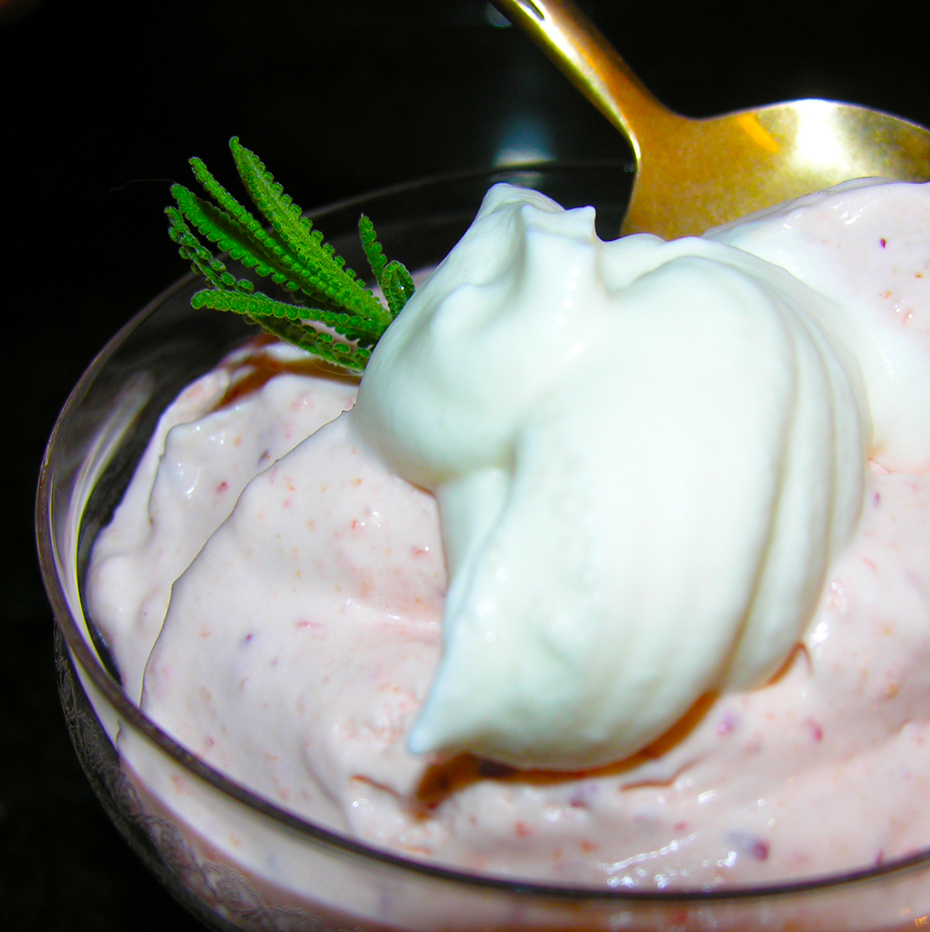 Cranberry-orange cloud ice cream