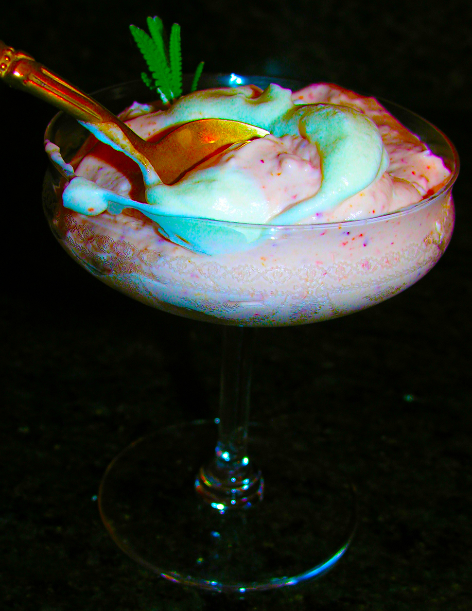 Cranberry-orange cloud ice cream
