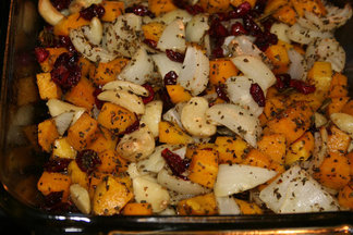 Butternut and Cranberry Casserole