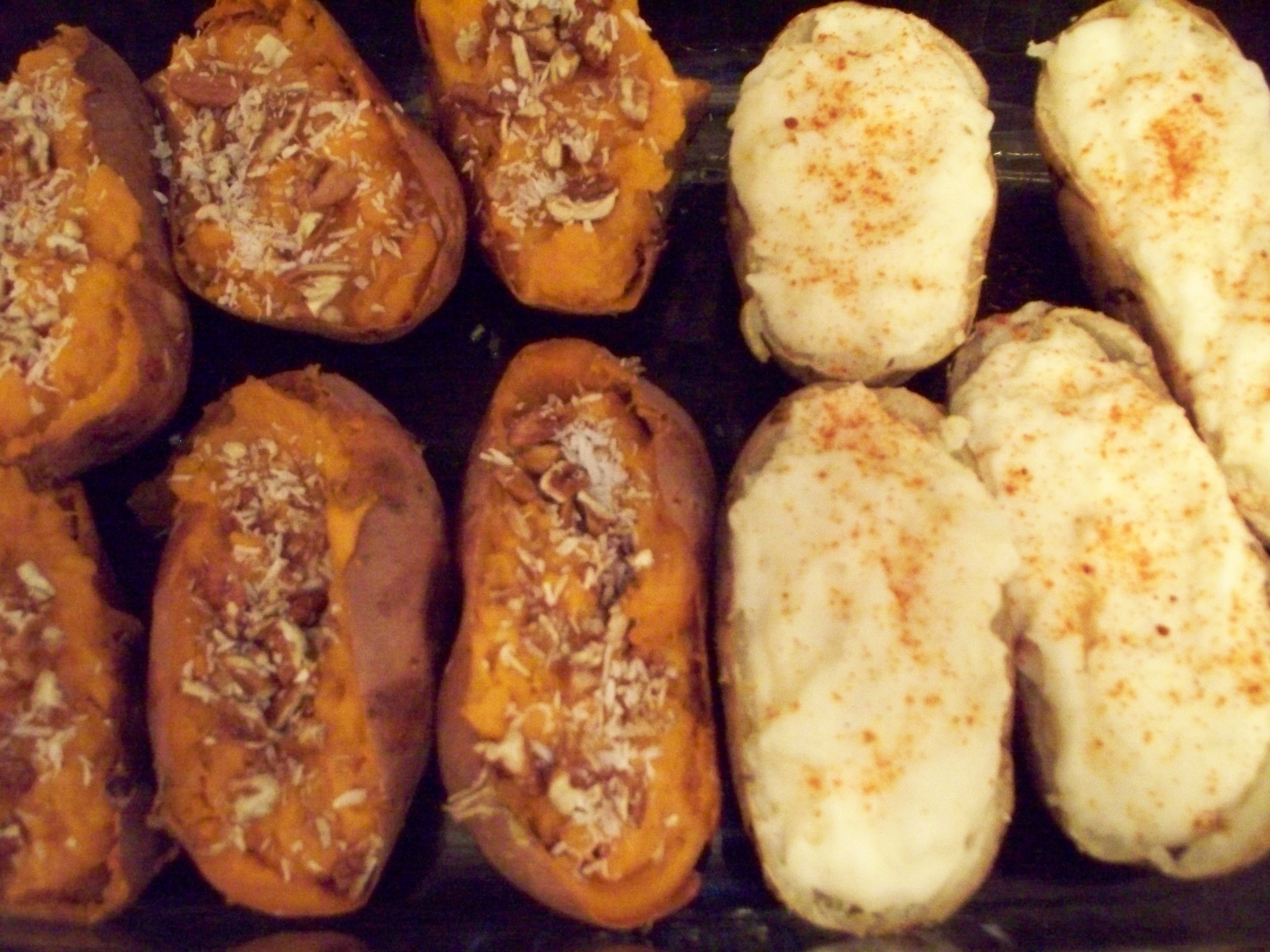 Twice Baked Spicy and Sweet Potatoes