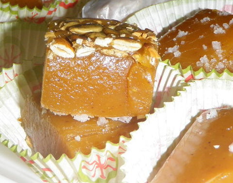 Salted Pumpkin Caramels