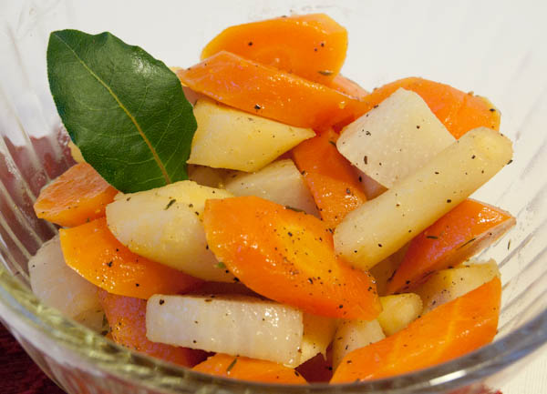 Maple Glazed Root Vegetables with Thyme