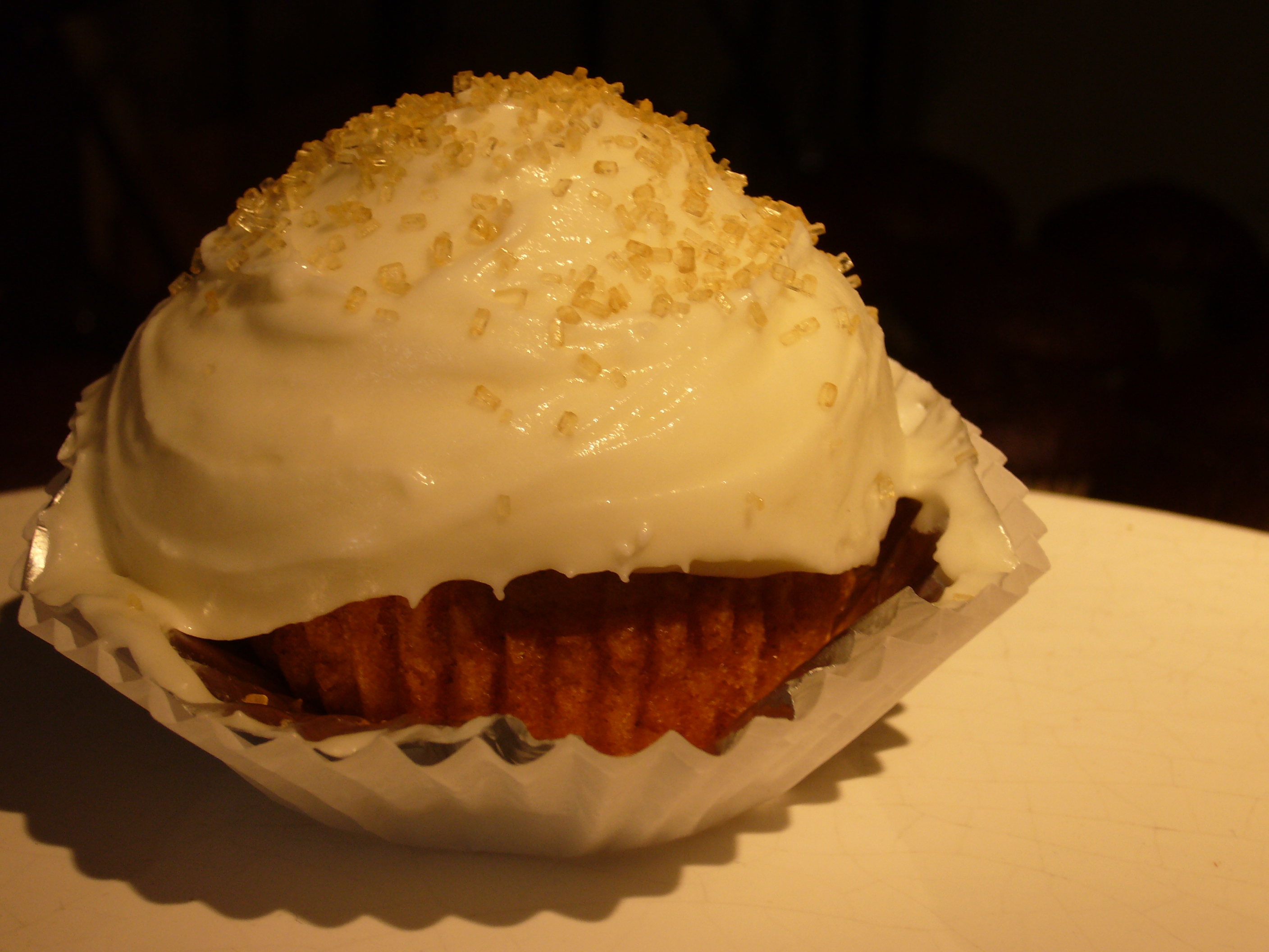 Pumpkin Cupcakes with Goat Cheese Frosting