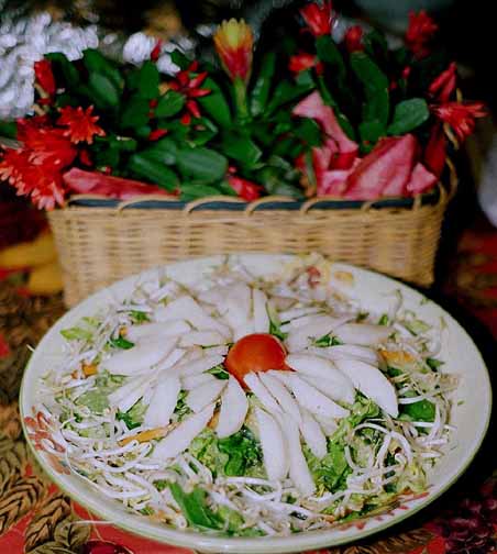 Vietnamese Bean Sprout Salad with Lime and Crushed Peanut Vinaigrette