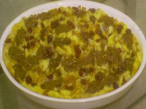   Chocolate, Cranberry, and Creamy Custard                                                             Bread Pudding ( in  Honor of Amanda Hesser )  
