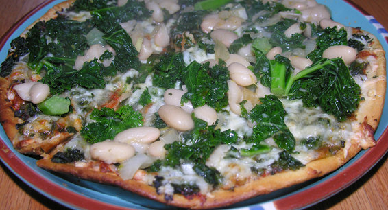Braised kale with orange tamari cannellini