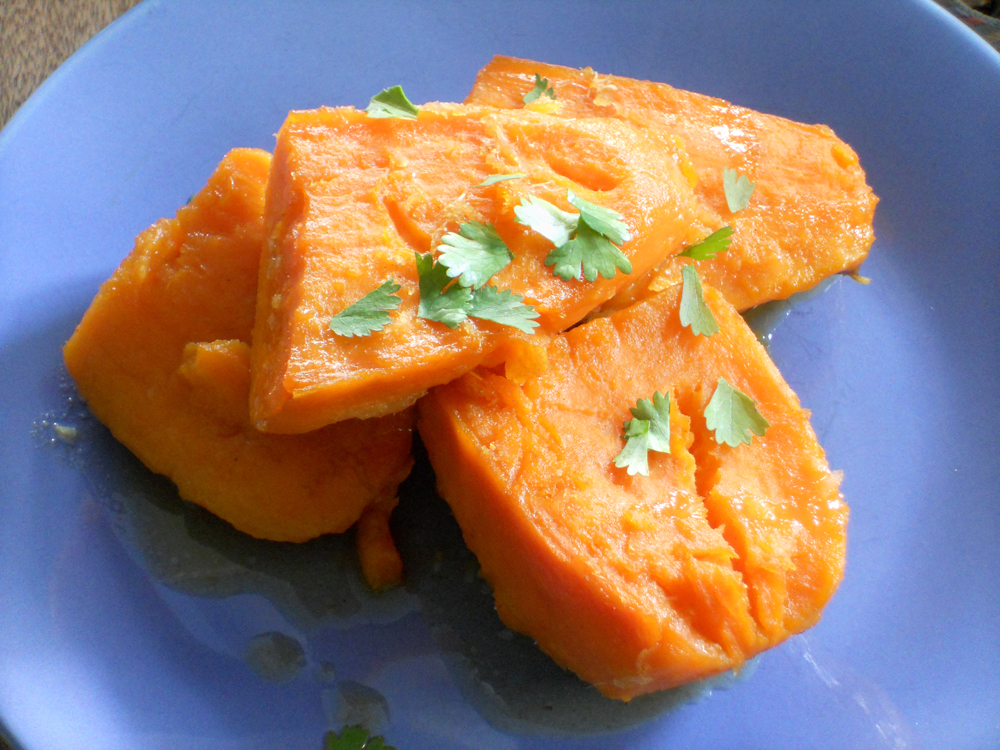 Roasted Sweet Potatoes with Ginger & Citrus for LouLou
