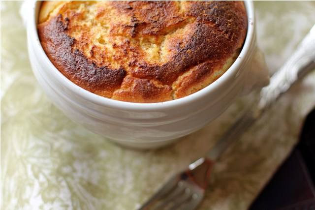 Winter Squash Soufflé with Dark Amber Maple Syrup & Grana Padano Cheese