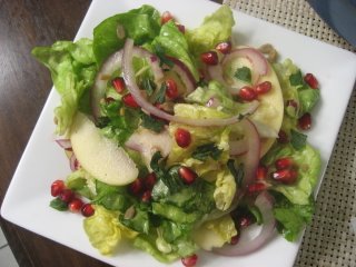 Apple and Pomegranate Salad with Honey Vinaigrette