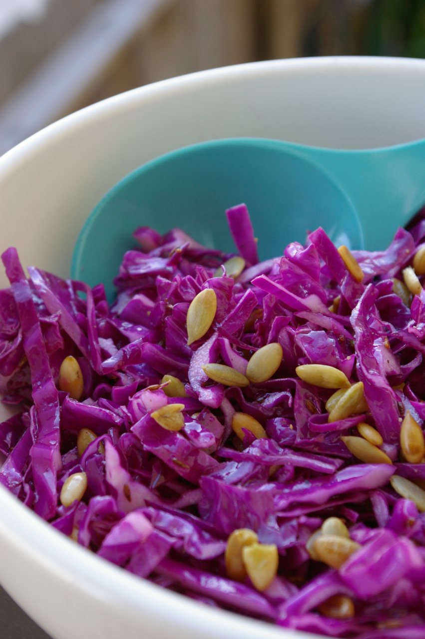 Quick Cumin Cabbage Salad