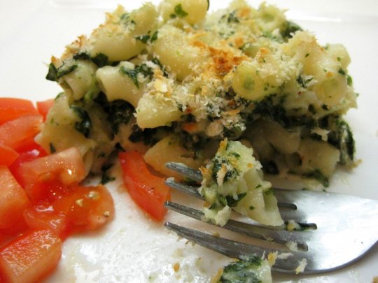 Garlic Spinach Mac 'n Cheese