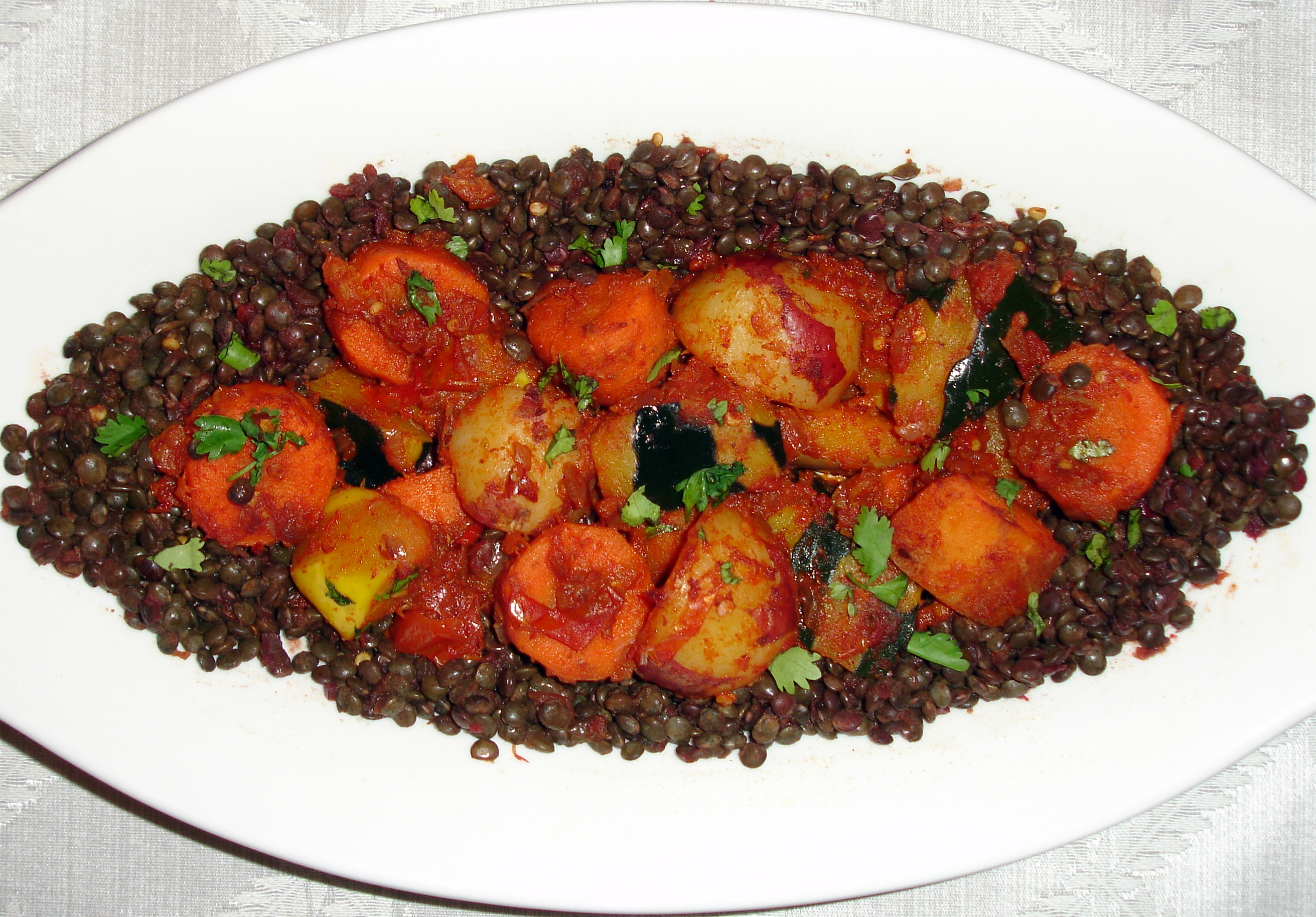  Autumn Vegetable Tagine with Lentils