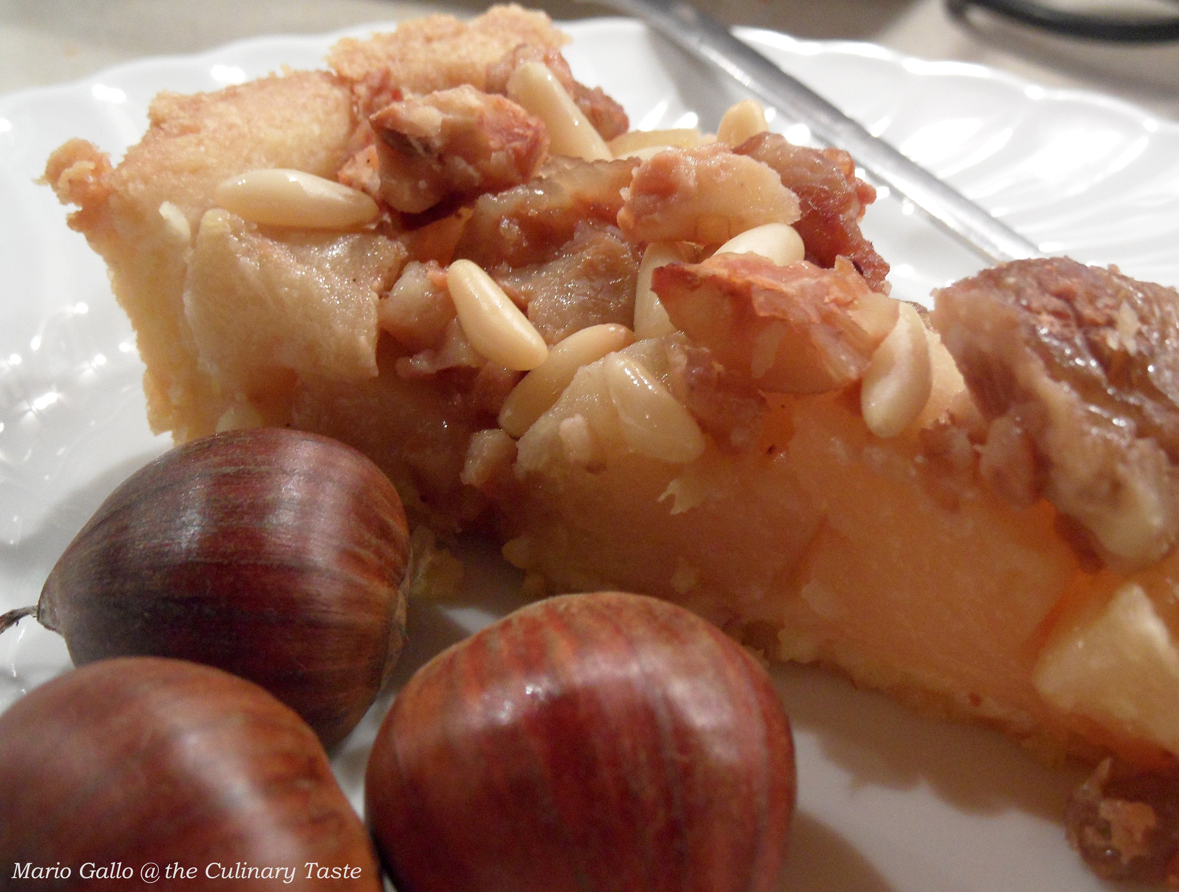 Chestnut and Apple Tart