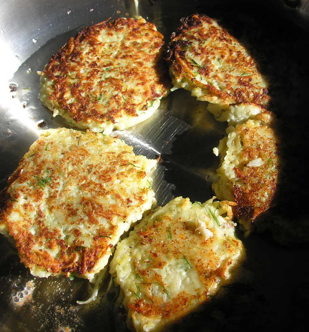 New England potato cod fishcakes