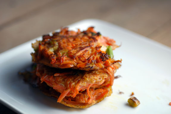 Carrot Scallion Latkes