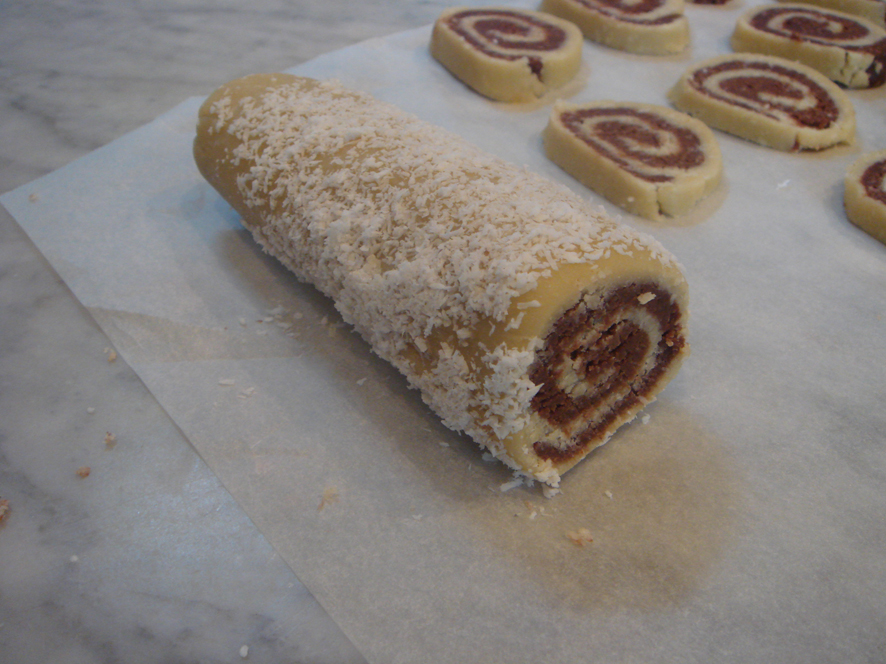 Chocolate and Coconut Pinwheels