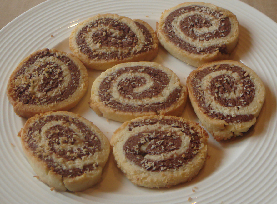 Chocolate and Coconut Pinwheels