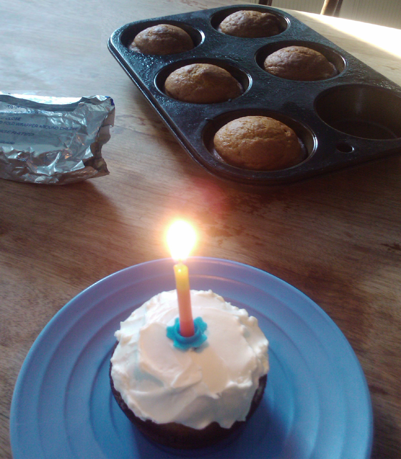 Birthday Pumpkin Muffins