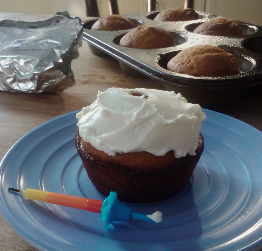 Birthday Pumpkin Muffins