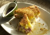 Monte Cristo with Orange and Rosemary Maple Syrup