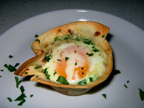 Tortilla Baked Eggs