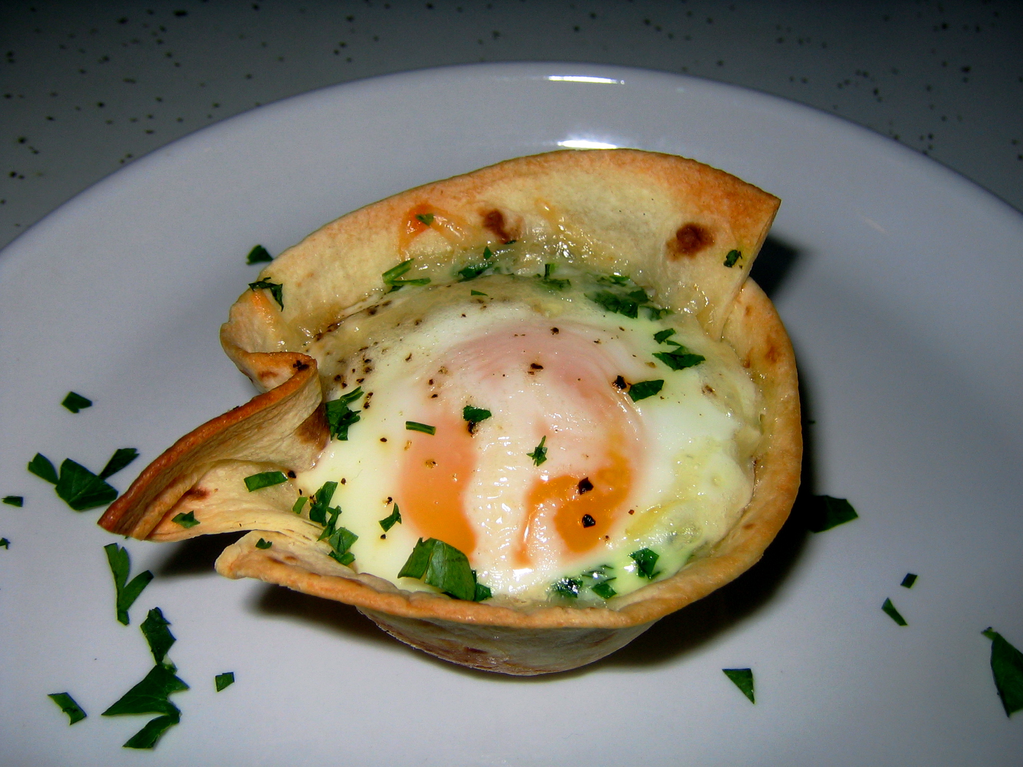 Tortilla Baked Eggs