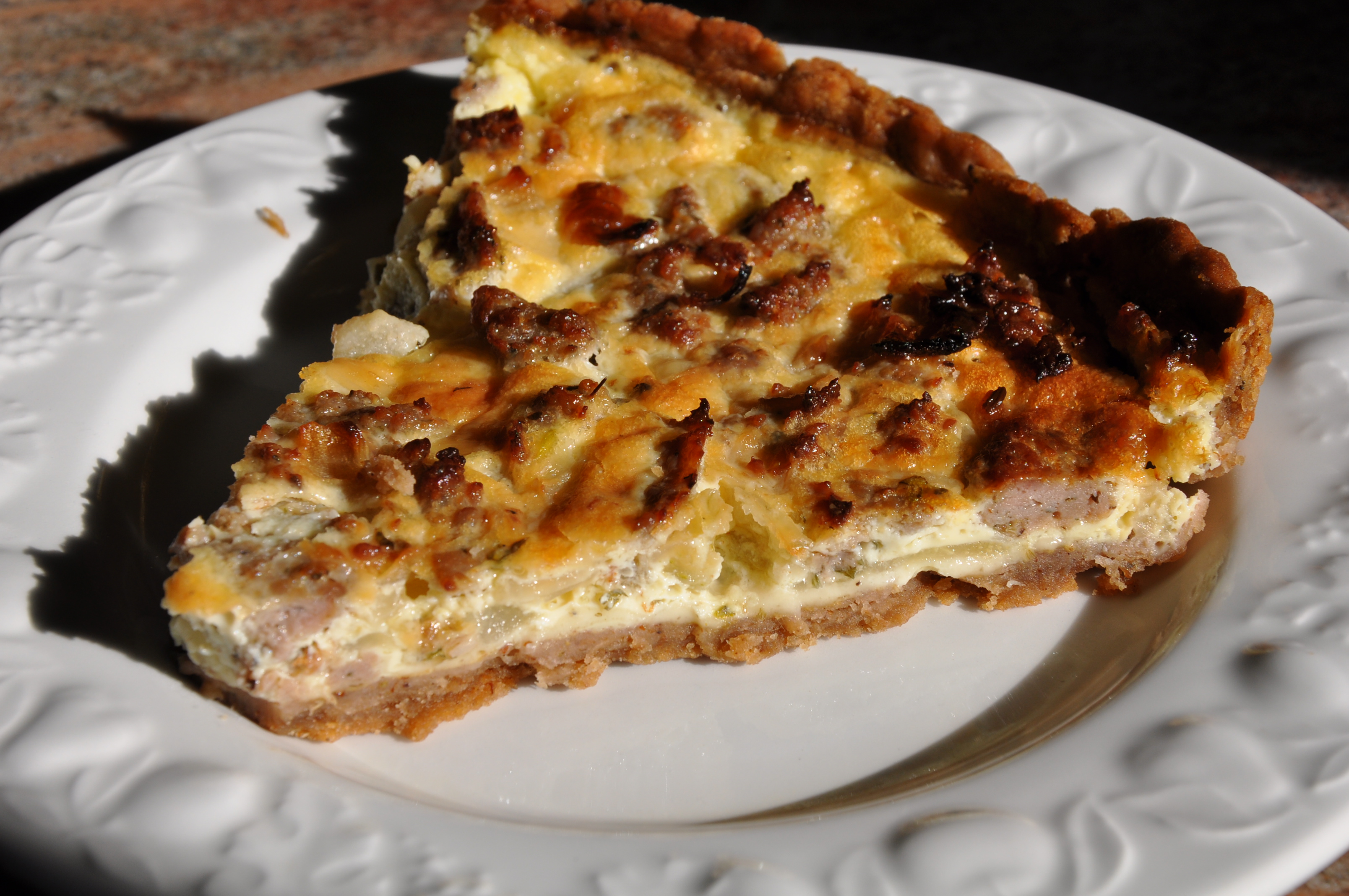 Sweet and Savory Holiday Breakfast Tart