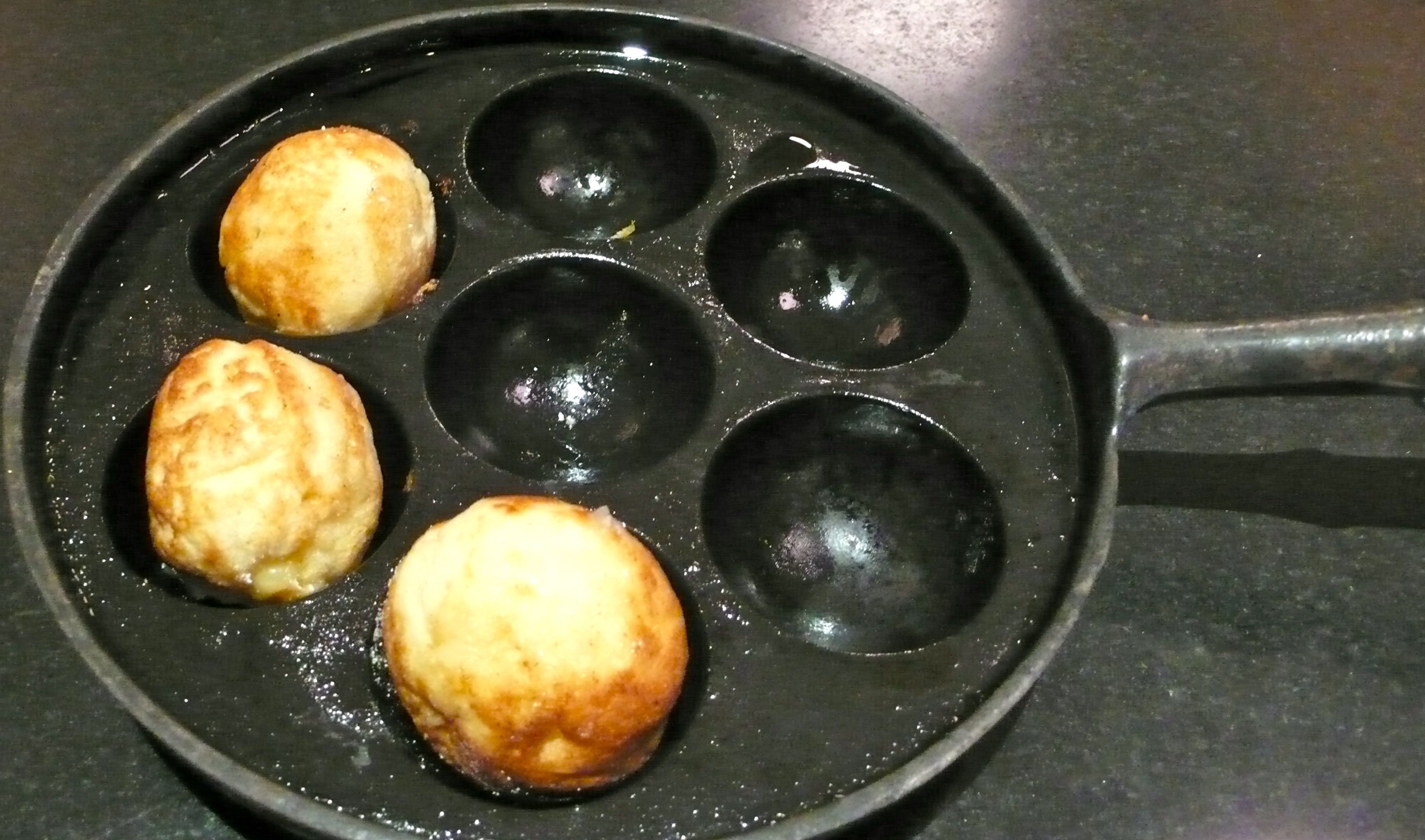 Buttermilk Pancake Puffs Filled with Limoncello Lemon Curd
