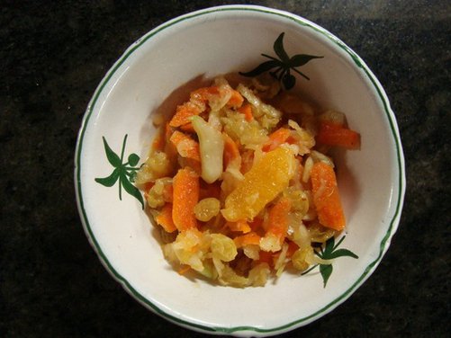  Fennel Slaw with 3 C's: Carrots, Clementines, and Cucumbers