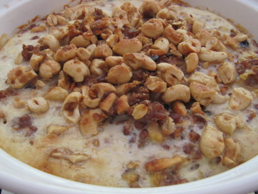 Bhutanese Red Rice, Millet, and Oat Breakfast Pudding