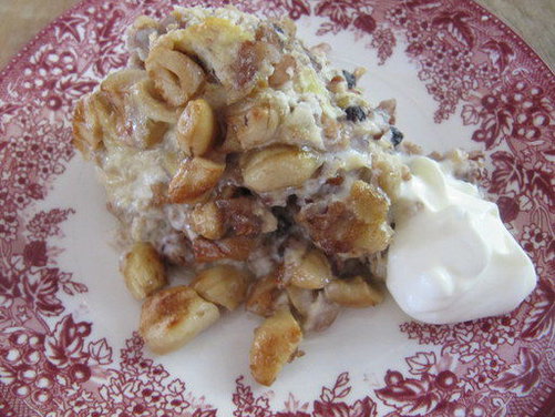Bhutanese Red Rice, Millet, and Oat Breakfast Pudding